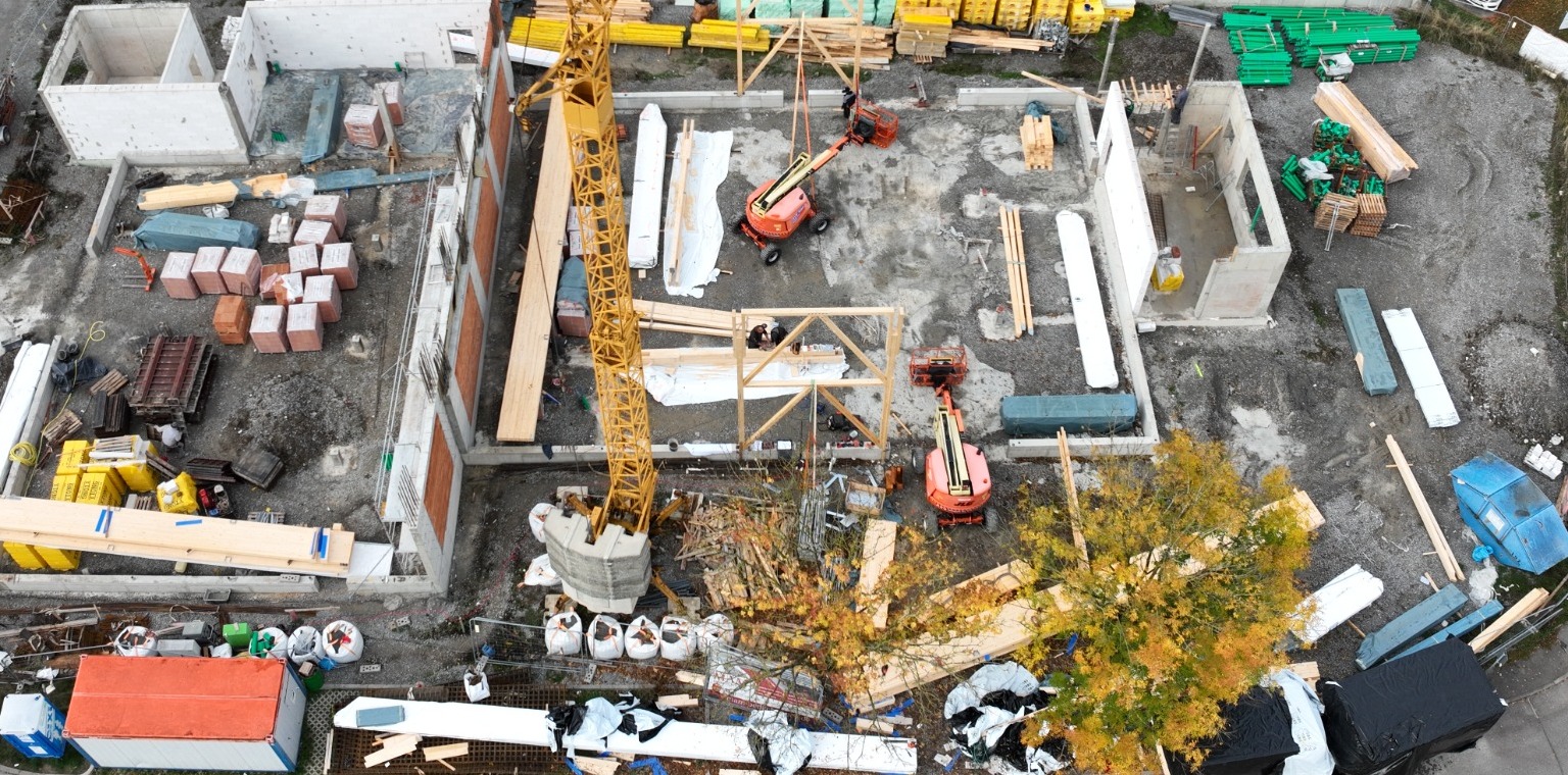 Baufortschritt am neuen MAM-Standort in Sulzdorf am 13. Oktober 2026