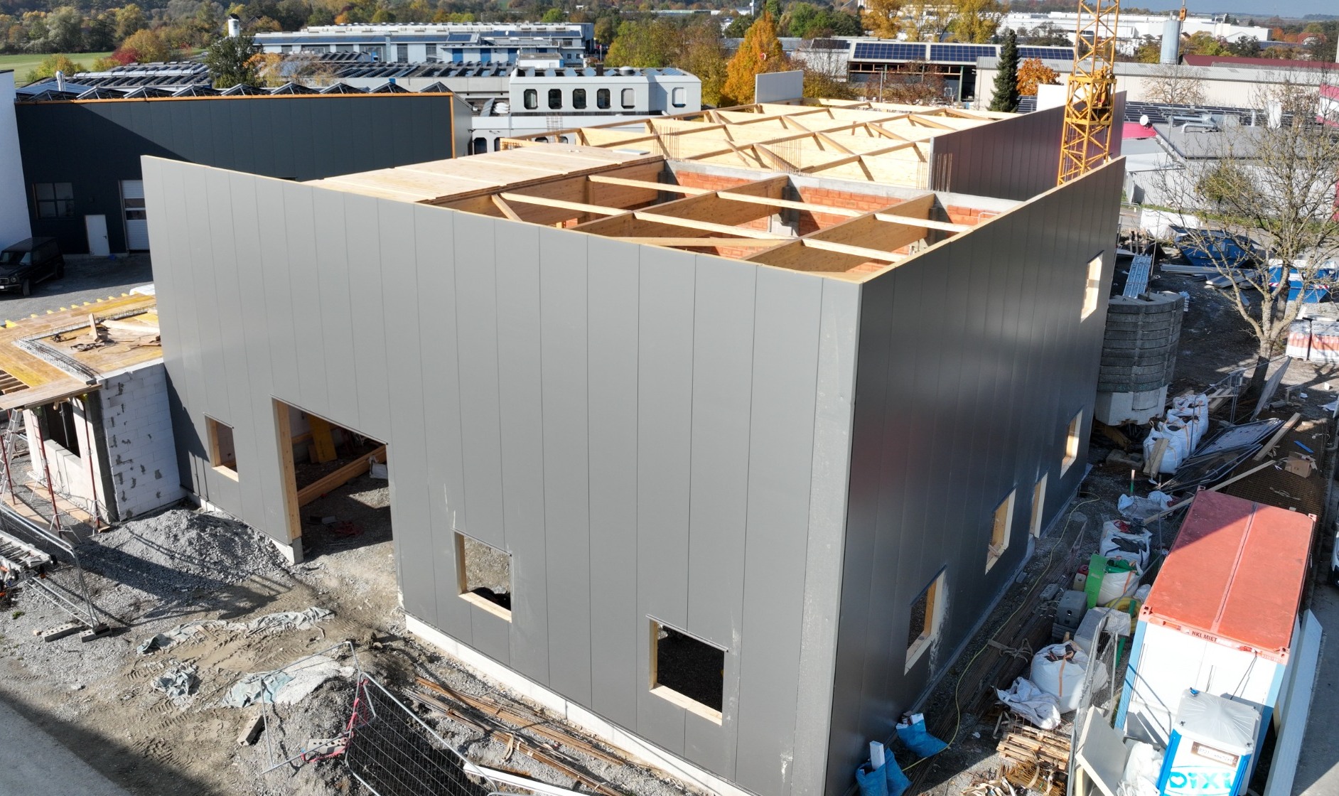 Baufortschritt am neuen MAM-Standort in Sulzdorf am 30. Oktober 2026